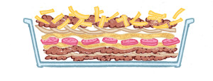 Sedimentary Pizza Lasagna